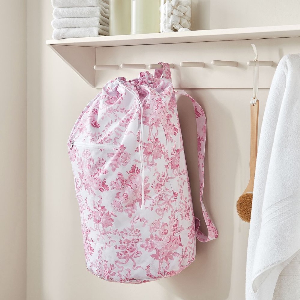 NWT New Pottery Barn Teen LoveShackFancy Essential Laundry Backpack Pink $59